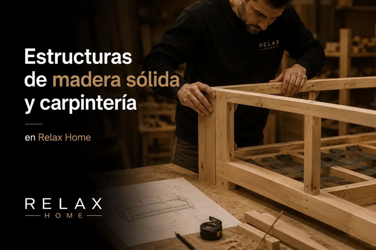 Sólida estructura de madera en Relax Home